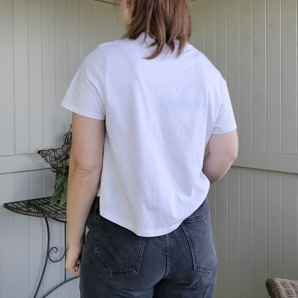 ACDC Size 16 Band T Shirt White Graphic Short Sleeve Crew Neck Cotton - Picture 3 of 8